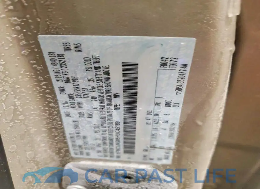 1FMCU9G95HUC45189# 13