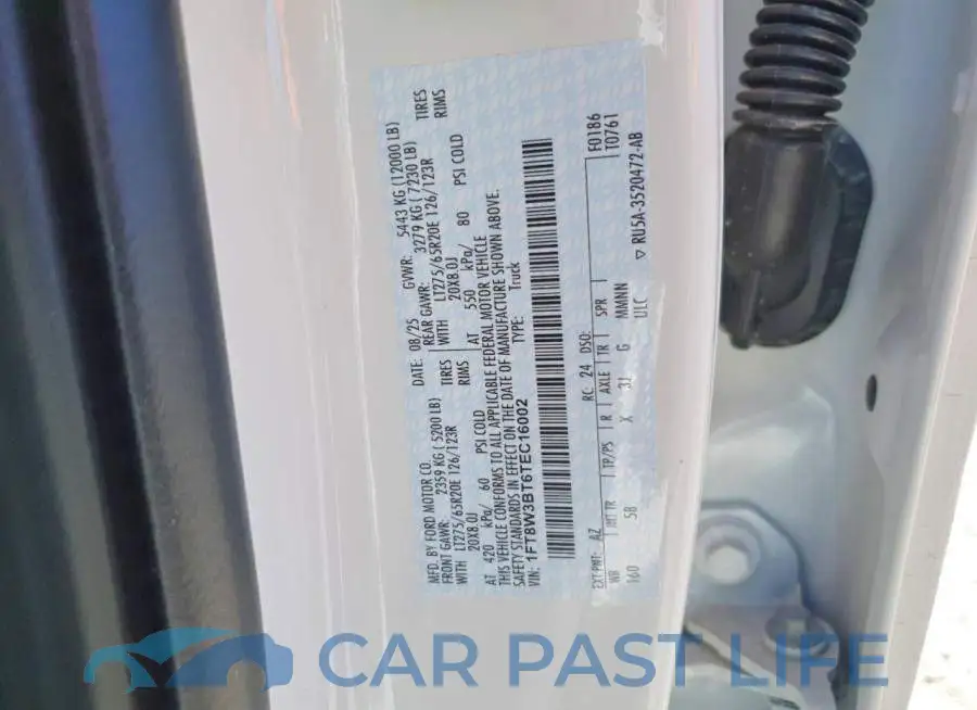 1FT8W3BT6TEC16002# 13