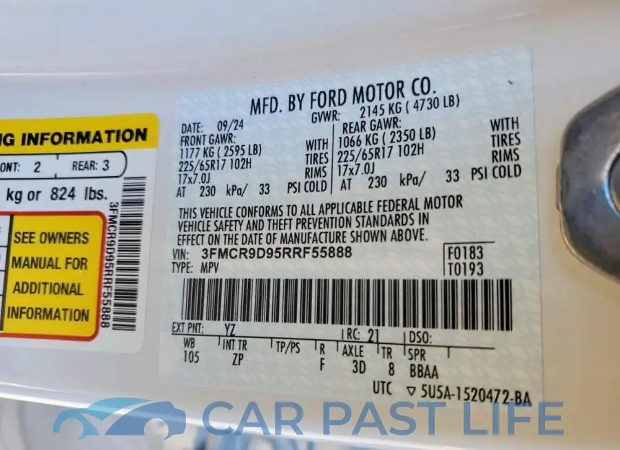3FMCR9D95RRF55888# 13