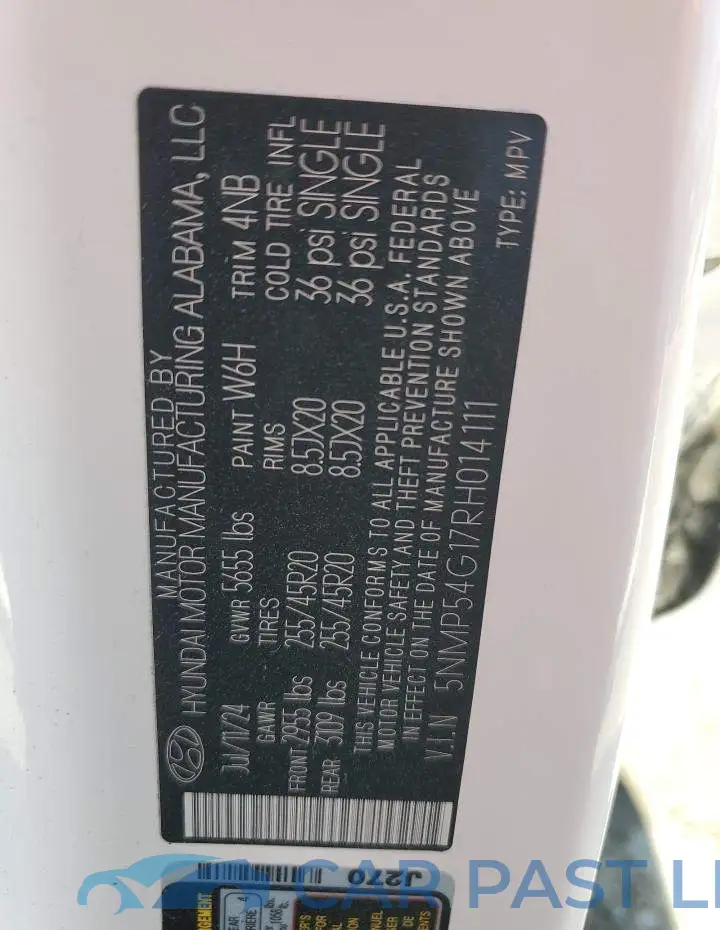 5NMP54G17RH014111# 14