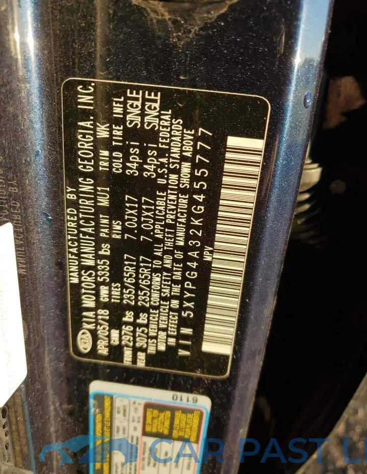 5XYPG4A32KG455777# 13