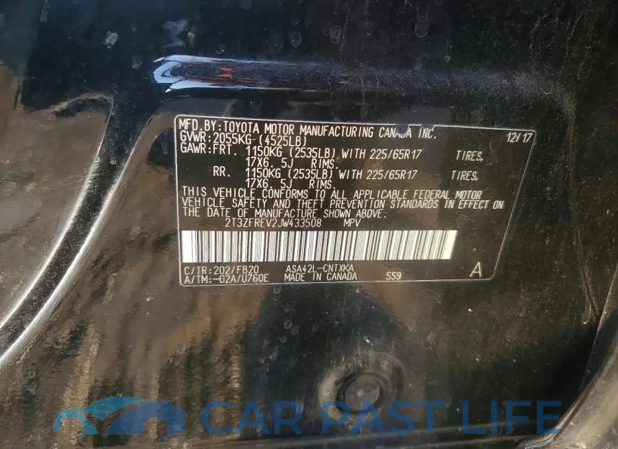 2T3ZFREV2JW433508# 13