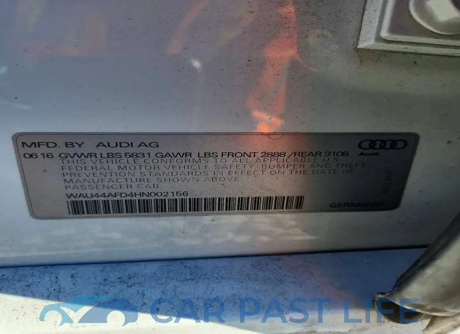 WAU44AFD4HN002156# 12