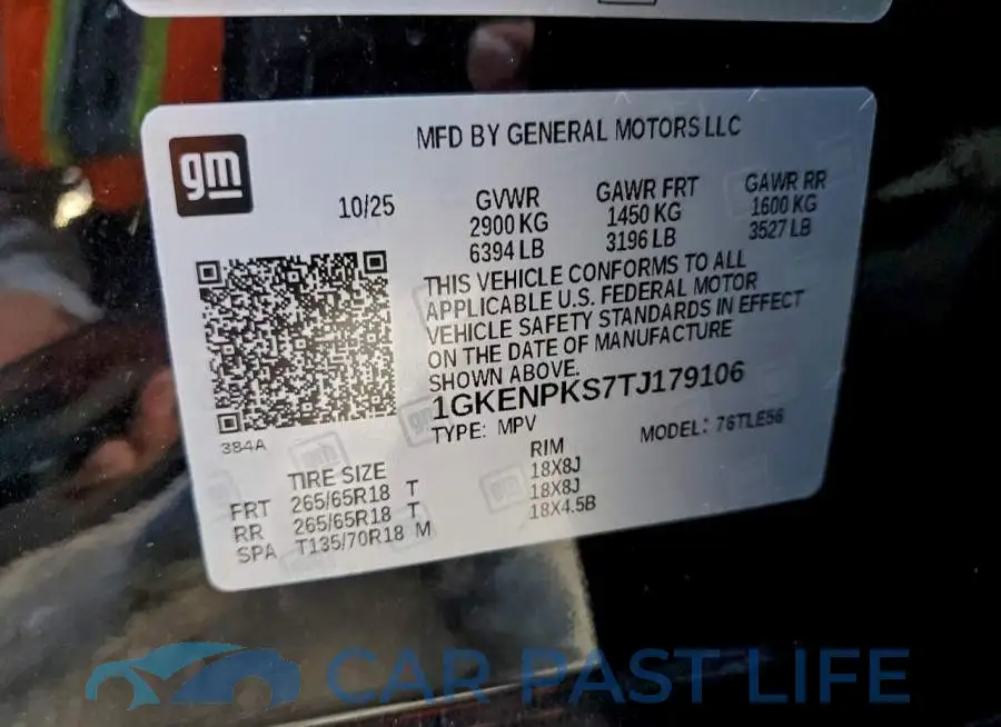 1GKENPKS7TJ179106# 13
