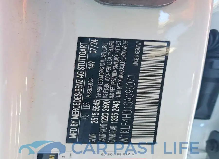 W1KLF4HB1SA096071# 12