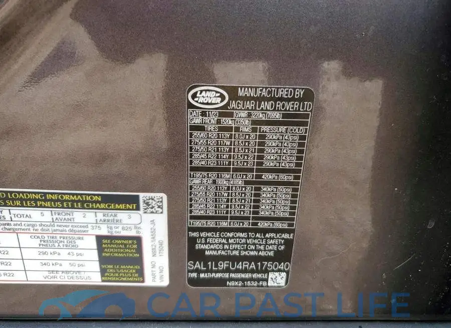 SAL1L9FU4RA175040# 13