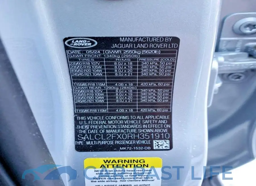 SALCL2FX0RH351910# 12
