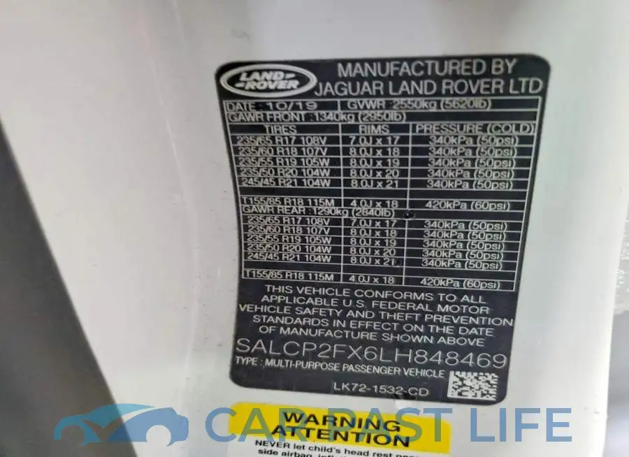 SALCP2FX6LH848469# 12