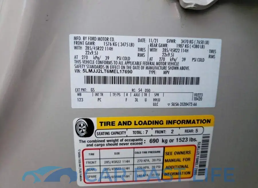 5LMJJ2LT6MEL17690# 13