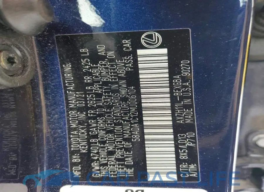 58ADA1C12MU006104# 13