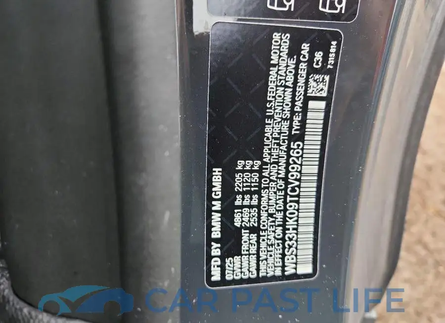 WBS33HK09TCV99265# 12
