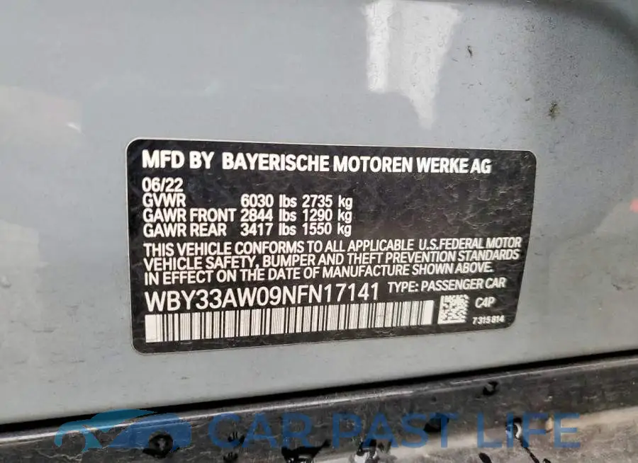 WBY33AW09NFN17141# 13