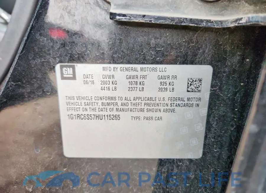 1G1RC6S57HU115265# 12