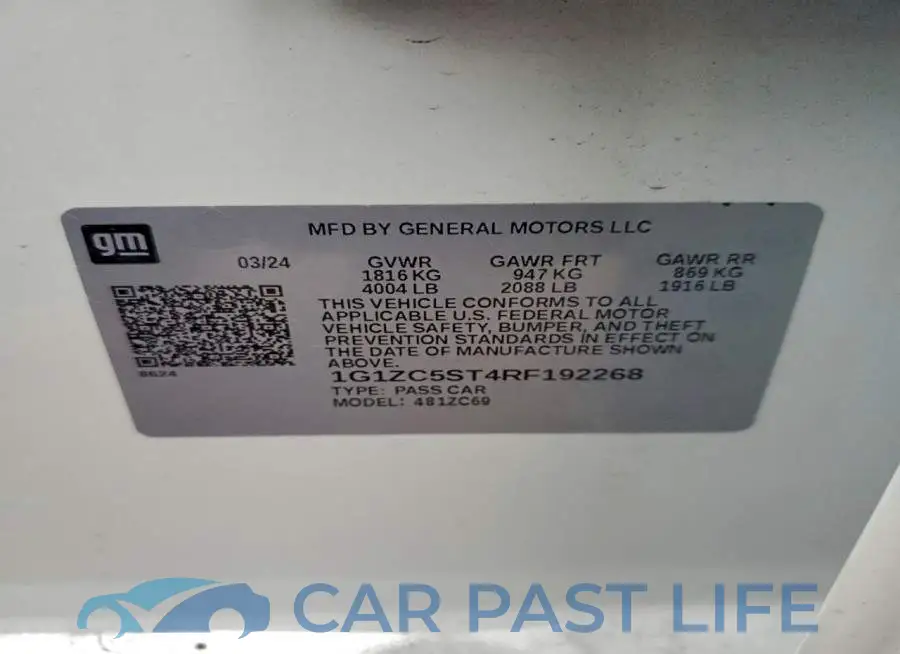 1G1ZC5ST4RF192268# 12
