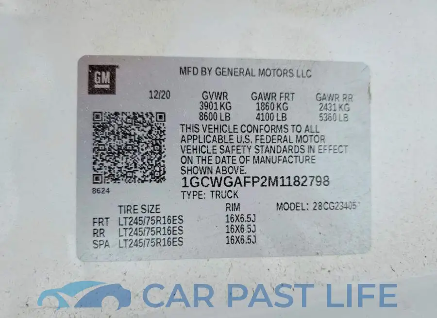 1GCWGAFP2M1182798# 14