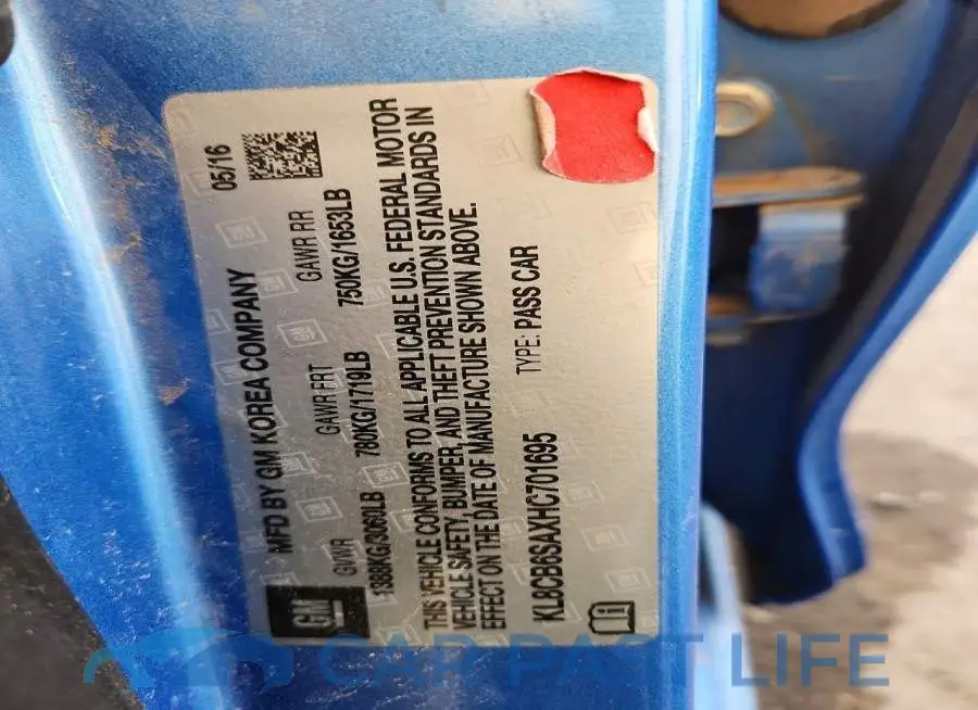 KL8CB6SAXHC701695# 12