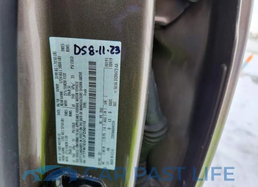 1FTFW1EG7JFD50115# 12
