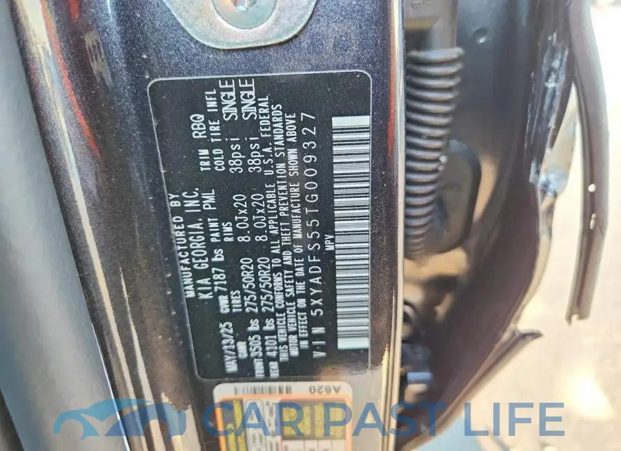 5XYADFS55TG009327# 14