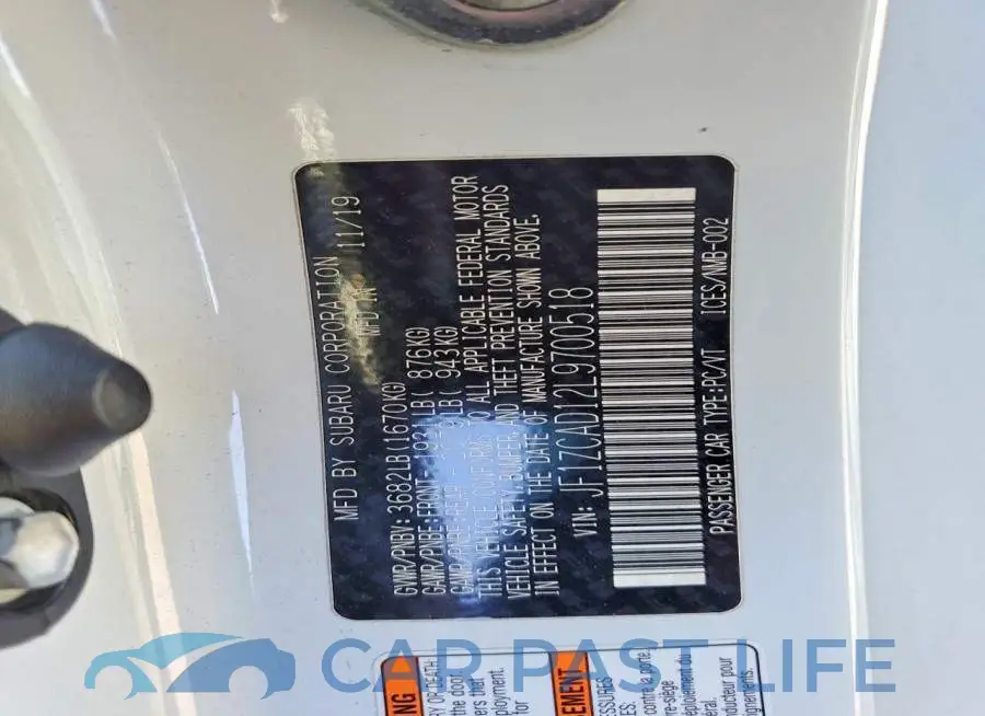 JF1ZCAD12L9700518# 12