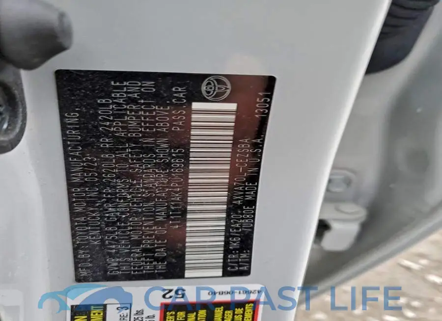 4T1T11AK4PU169615# 12