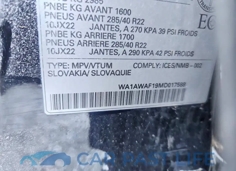 WA1AWAF19MD017588# 12