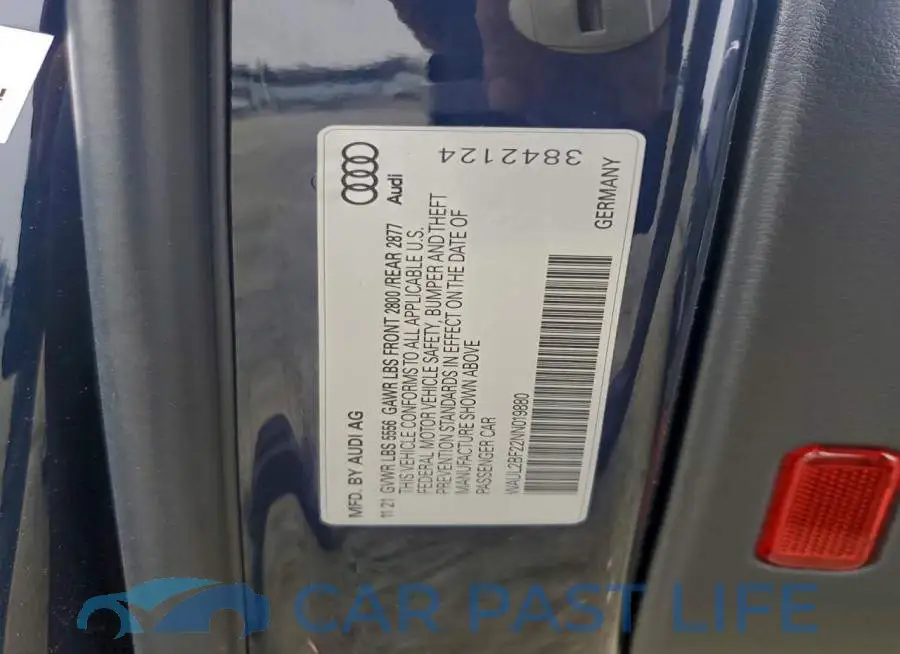 WAUL2BF22NN019880# 12