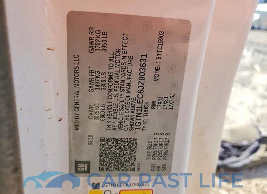 1GTN1LEC6JZ903631# 12