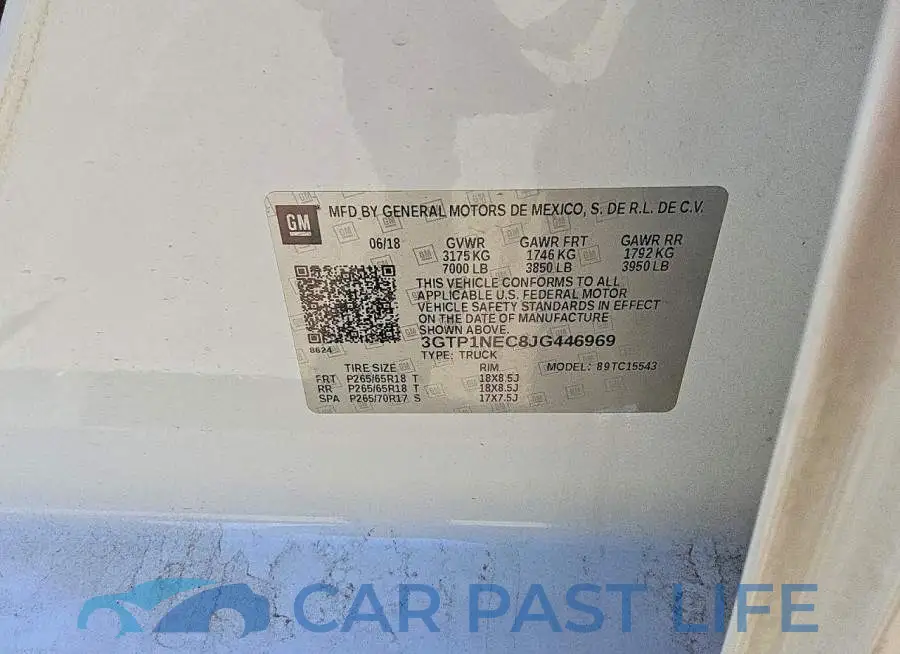 3GTP1NEC8JG446969# 13