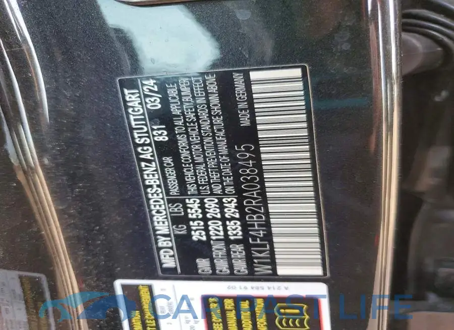 W1KLF4HB2RA038495# 13