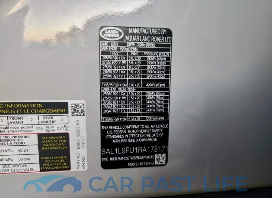 SAL1L9FU1RA178171# 13