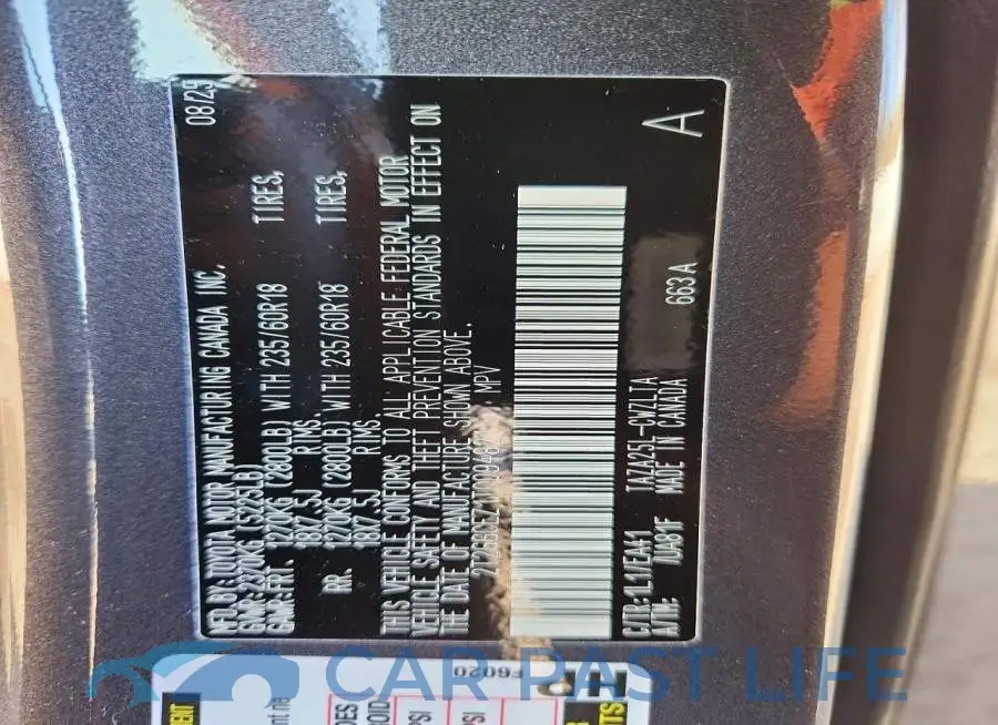 2T2GGCEZ1TC094821# 13