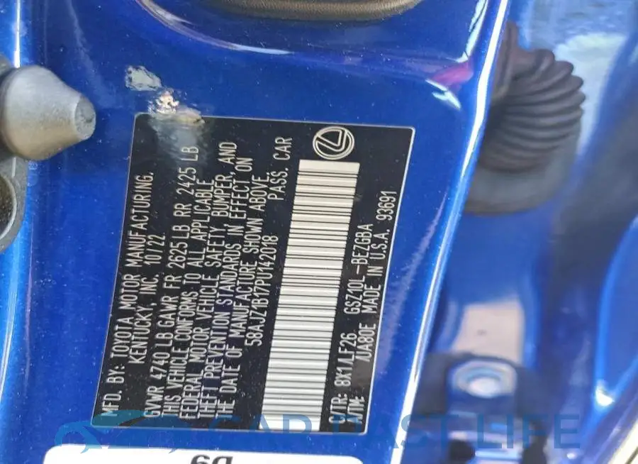 58AJZ1B17PU142018# 13