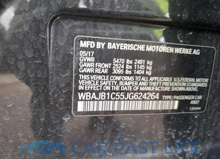 WBAJB1C55JG624264# 12