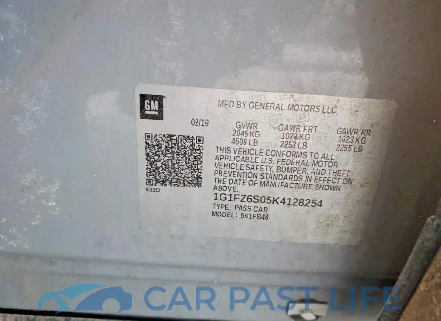 1G1FZ6S05K4128254# 13