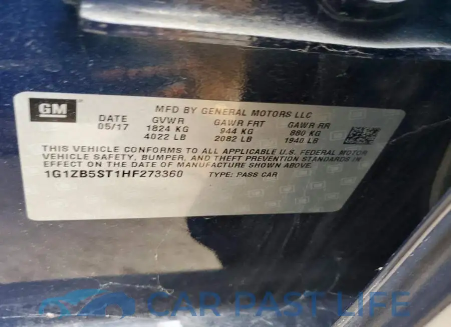 1G1ZB5ST1HF273360# 12