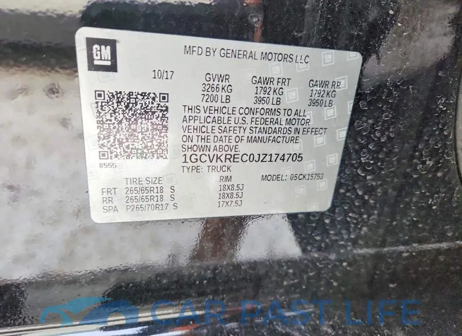 1GCVKREC0JZ174705# 12
