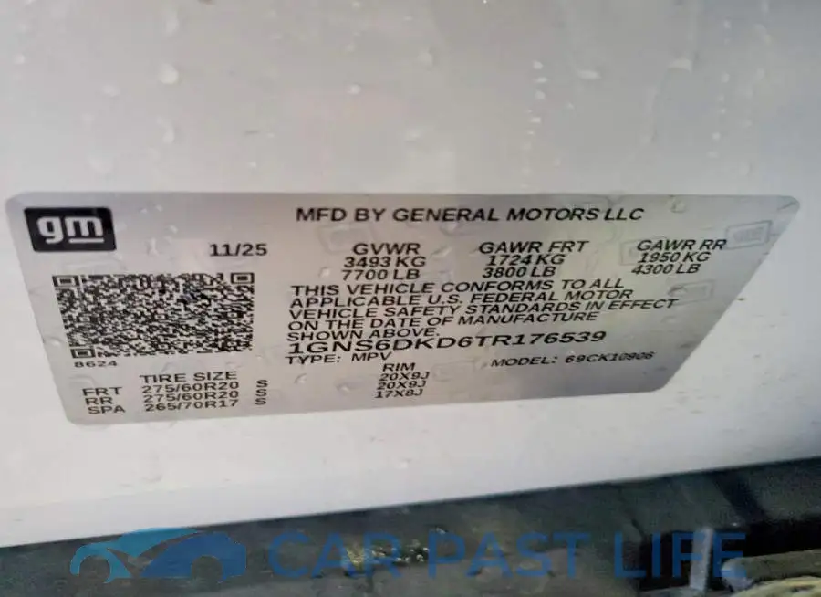 1GNS6DKD6TR176539# 13