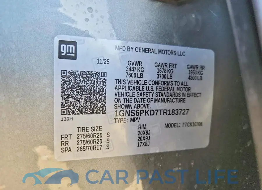 1GNS6PKD7TR183727# 13