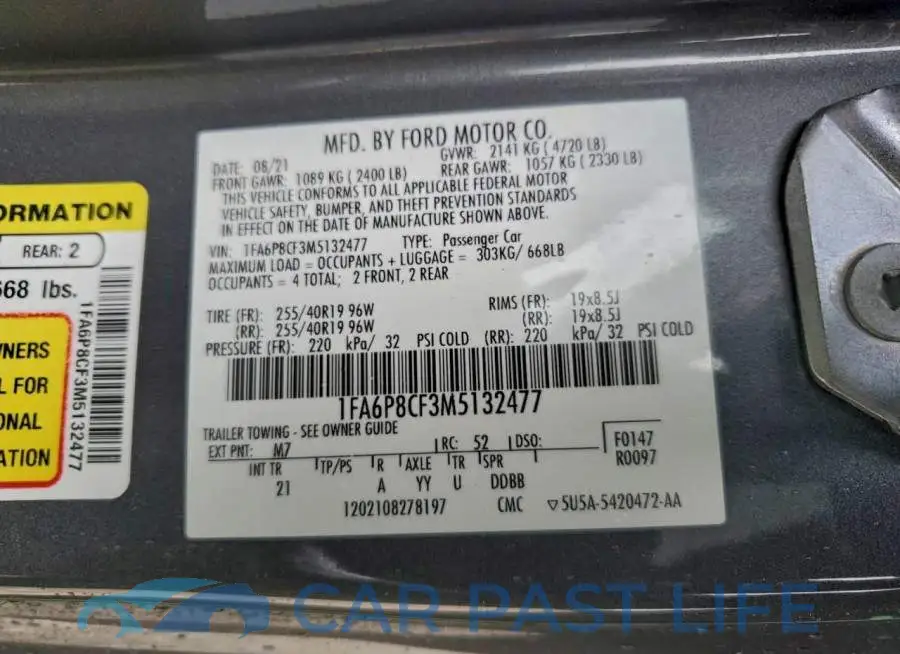 1FA6P8CF3M5132477# 13