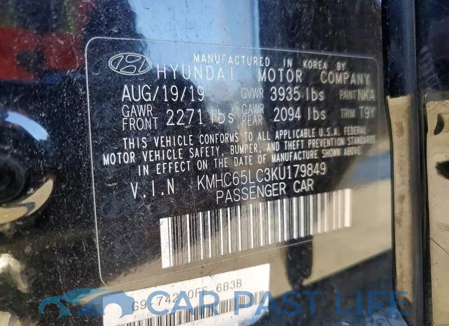 KMHC65LC3KU179849# 12