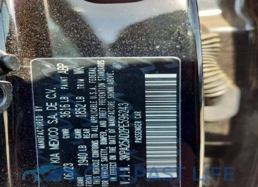 3KPA25AD2PE596243# 13