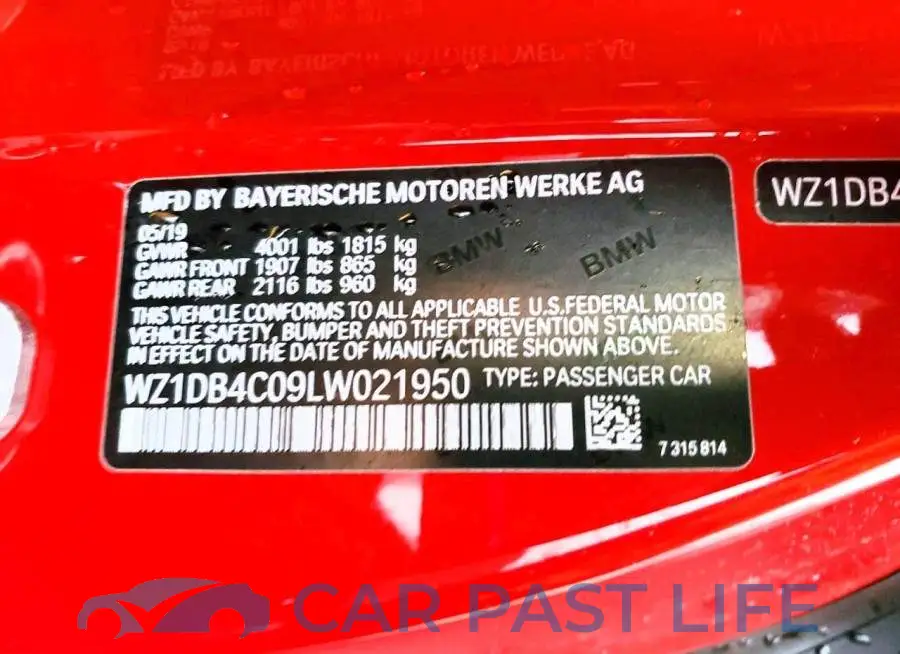 WZ1DB4C09LW021950# 12