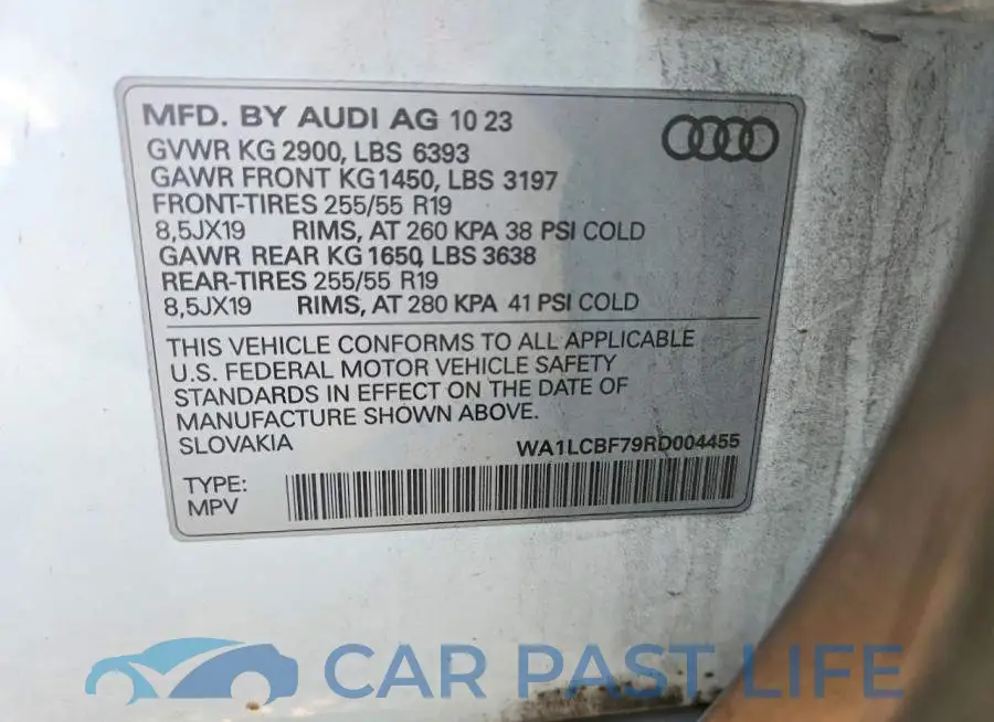 WA1LCBF79RD004455# 13