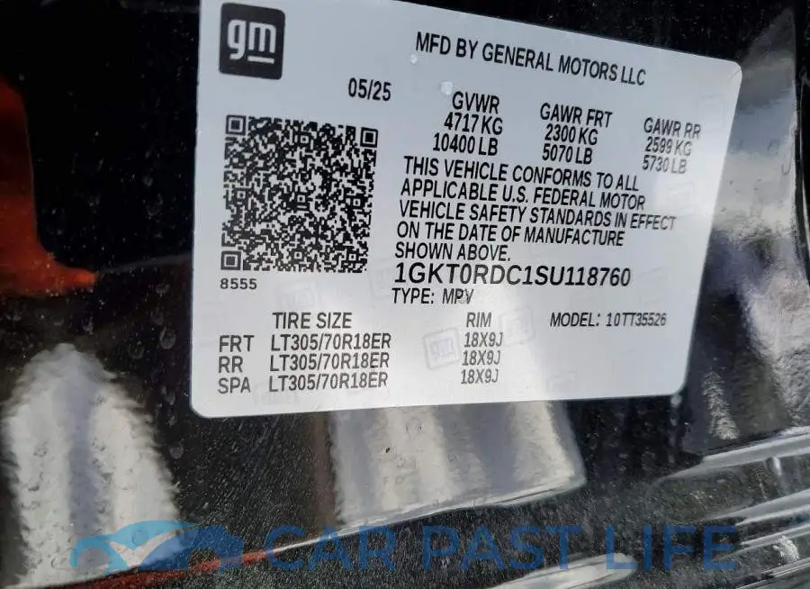 1GKT0RDC1SU118760# 13