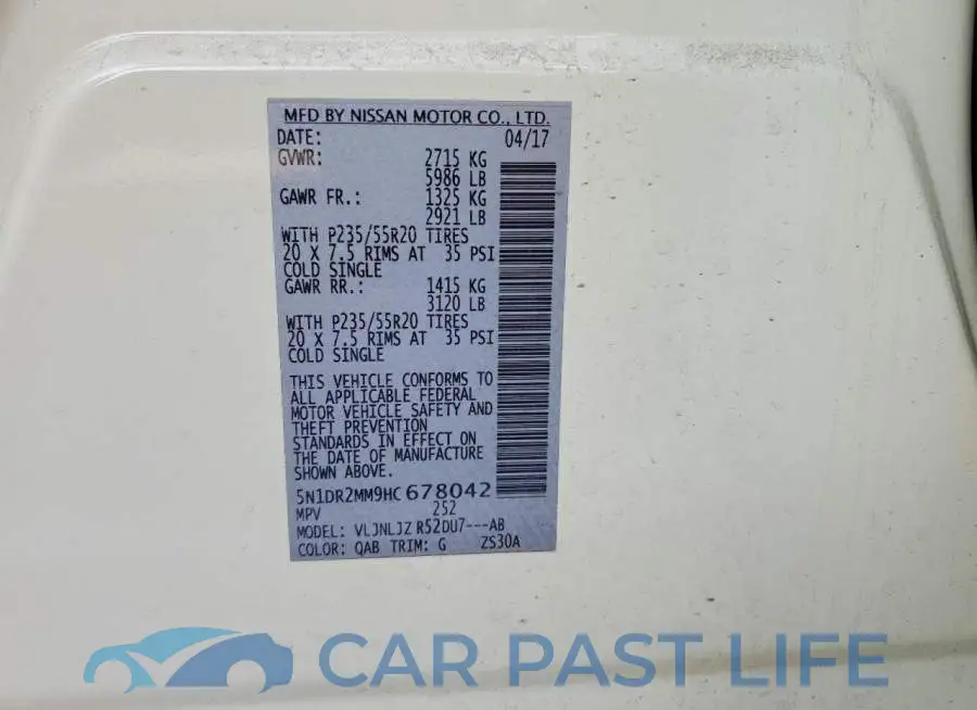 5N1DR2MM9HC678042# 13