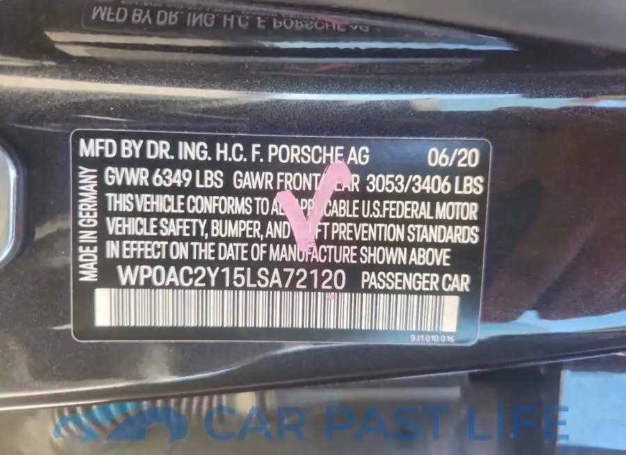 WP0AC2Y15LSA72120# 12