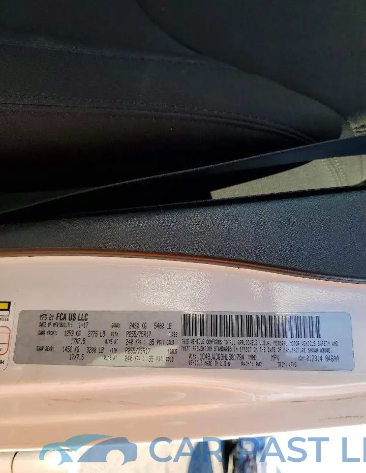 1C4BJWDG3HL581794# 13