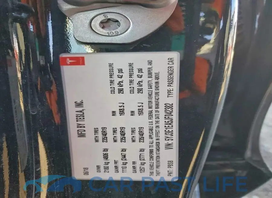5YJ3E1EA5JF042382# 12