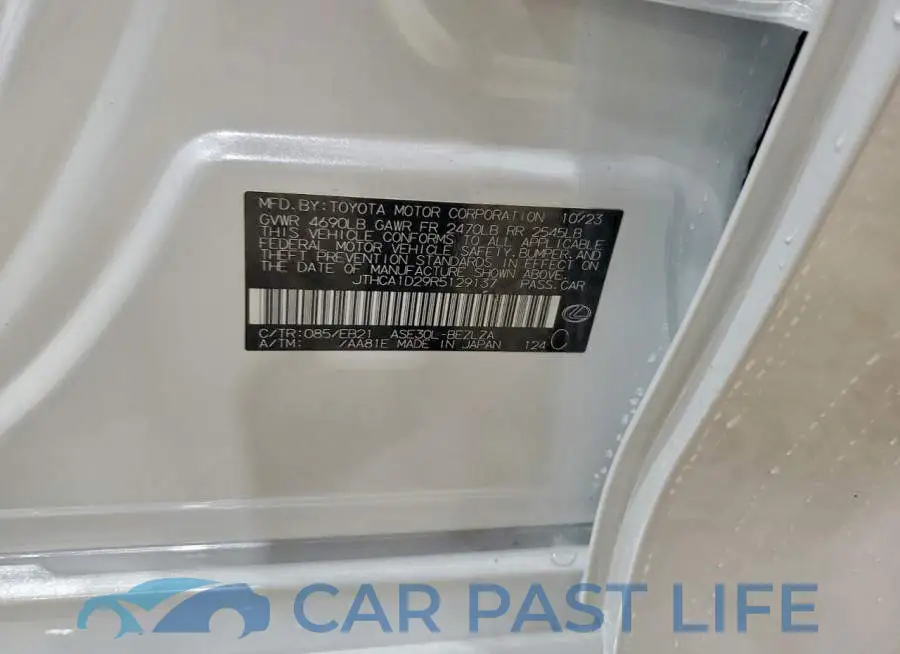 JTHCA1D29R5129137# 12