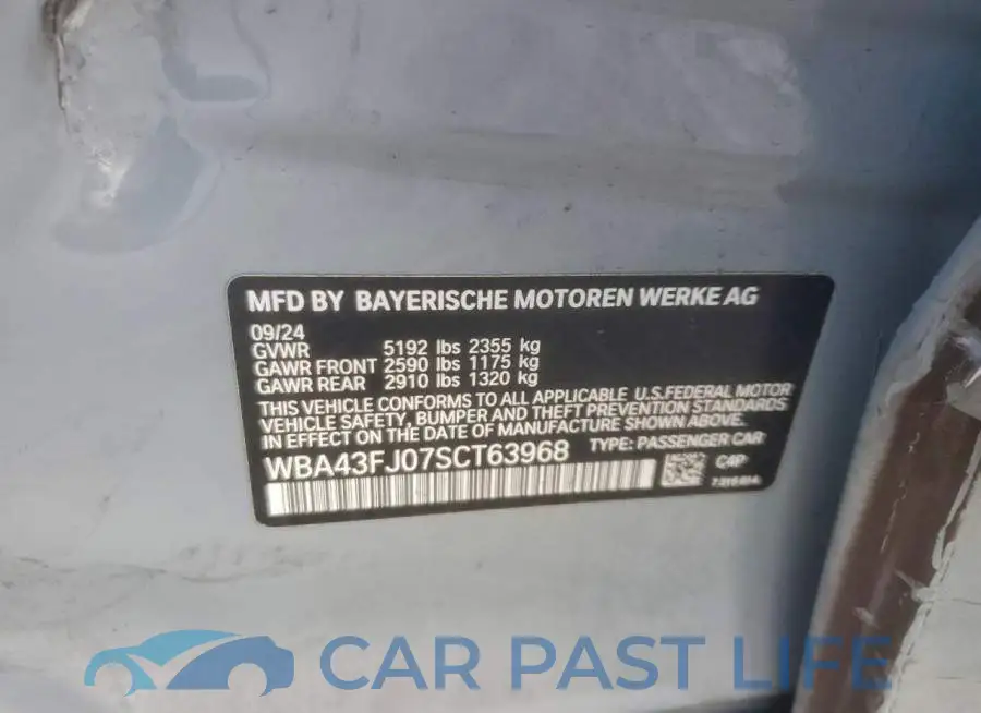 WBA43FJ07SCT63968# 12